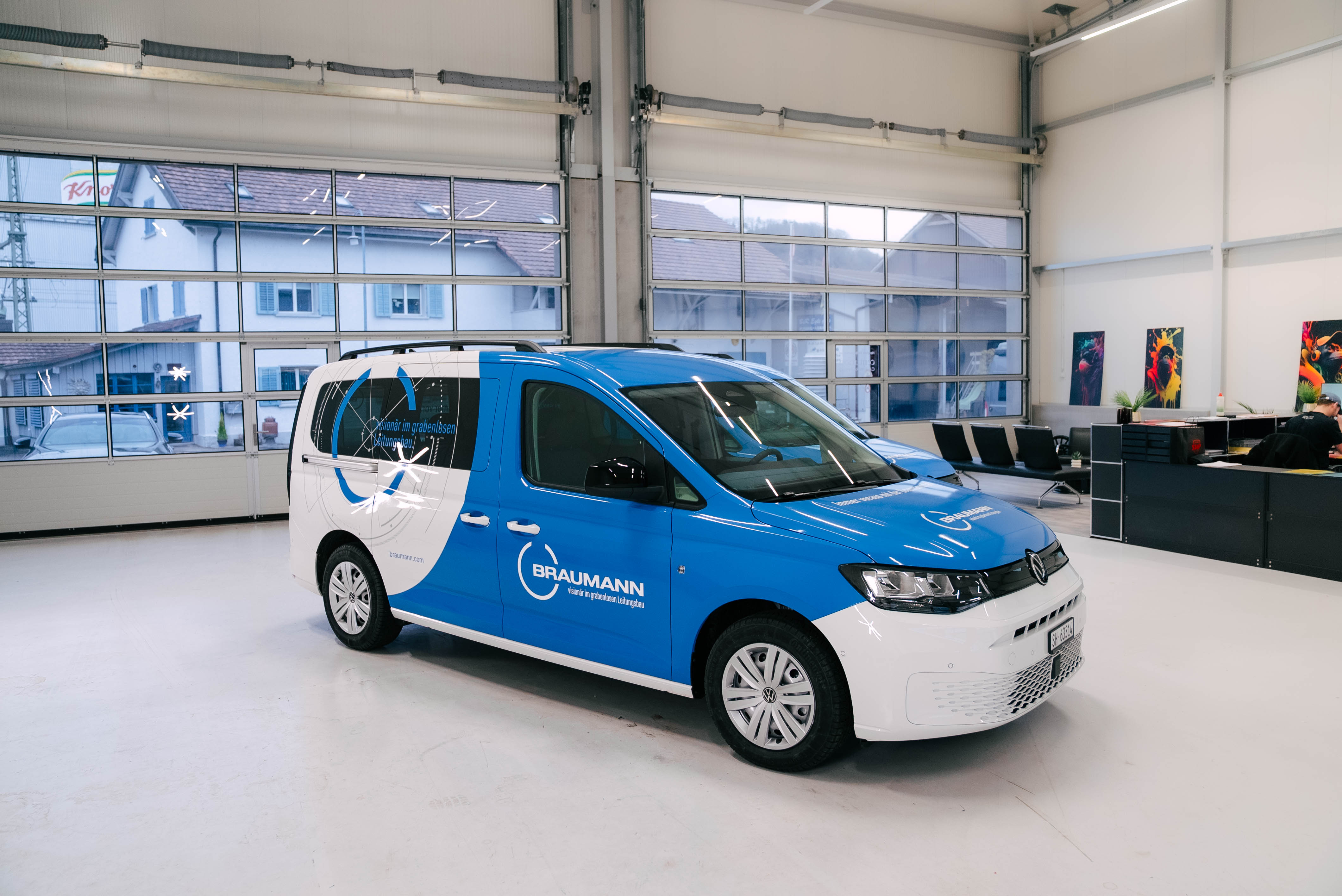 Autohaus Braumann Hallenbeschriftung